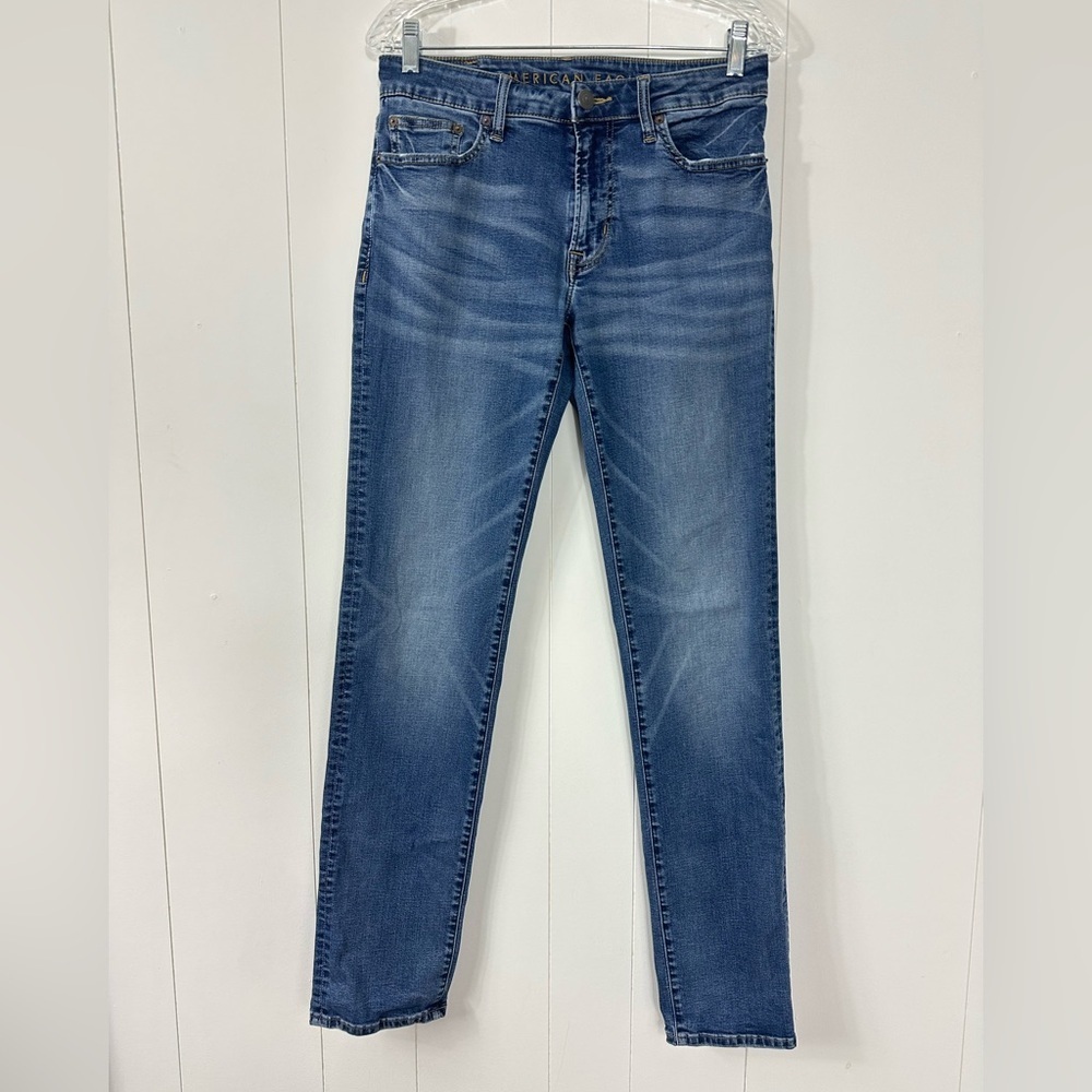 American Eagle Men’s Sz 30x34 Slim Straight Next Level Flex Denim Blue Jeans